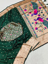 Peacock Soft Silk Wedding Paithani Saree